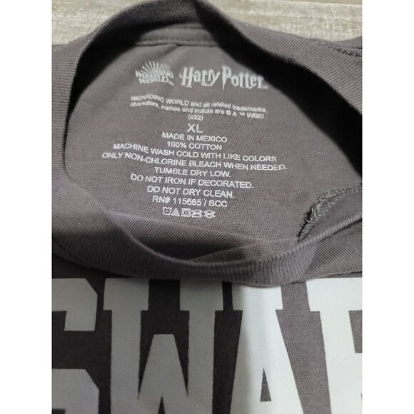 Wizarding World Of Harry Potter T-Shirt Size XL Gray Hogwarts 100% Cotton - Picture 5 of 6